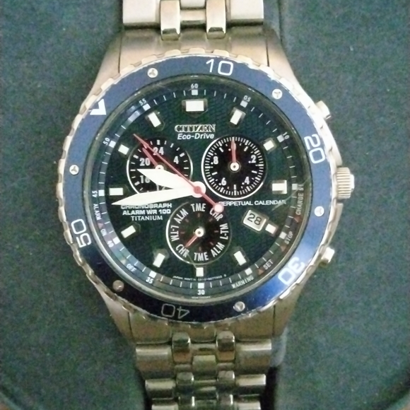 Men's Citizen Evo drive Titanium Chronograph Watch - Picture 2 of 8